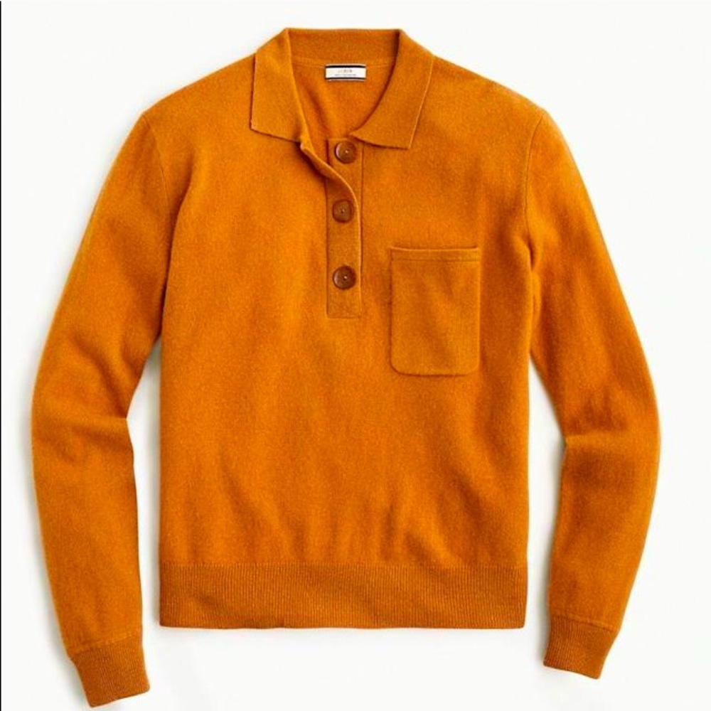 Jcrew cashmere collared sweater